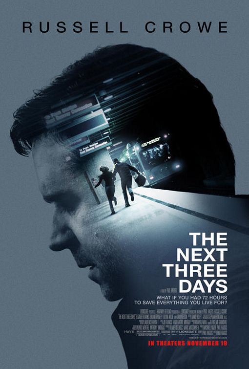 the next three days movie review poster