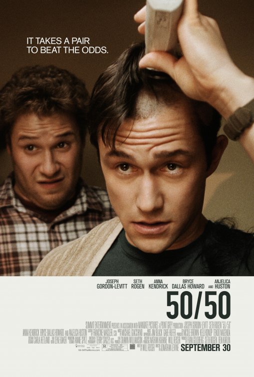 50/50 fifty fifty movie review poster