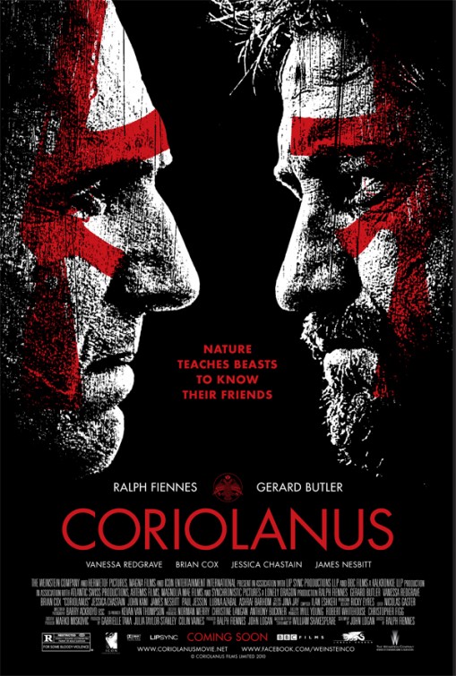 coriolanus movie review poster