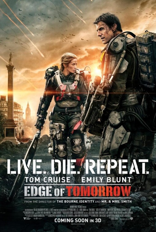 edge of tomorrow live die repeat movie review poster