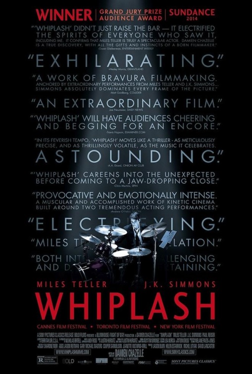 whiplash movie review poster