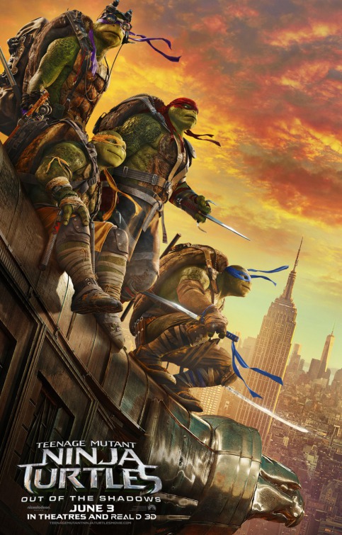 teenage mutant ninja turtles out of the shadows movie review poster
