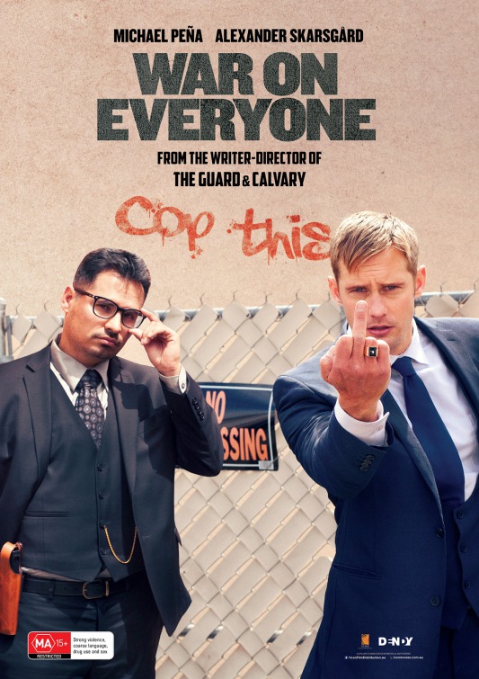 war on everyone movie review poster
