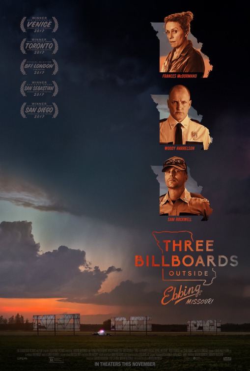 three billboards outside ebbing Missouri movie review poster