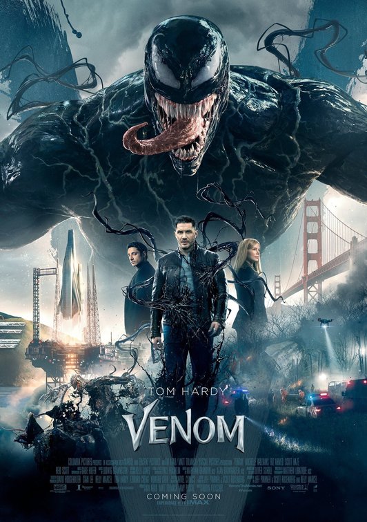 venom movie review poster