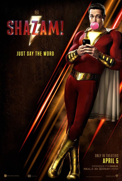 shazam movie review poster