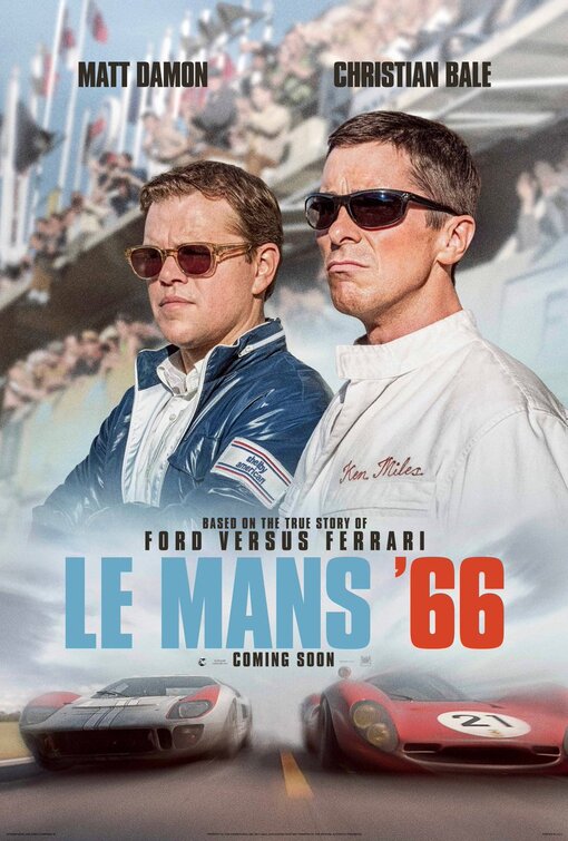 le mans 66 ford v ferrari movie review poster