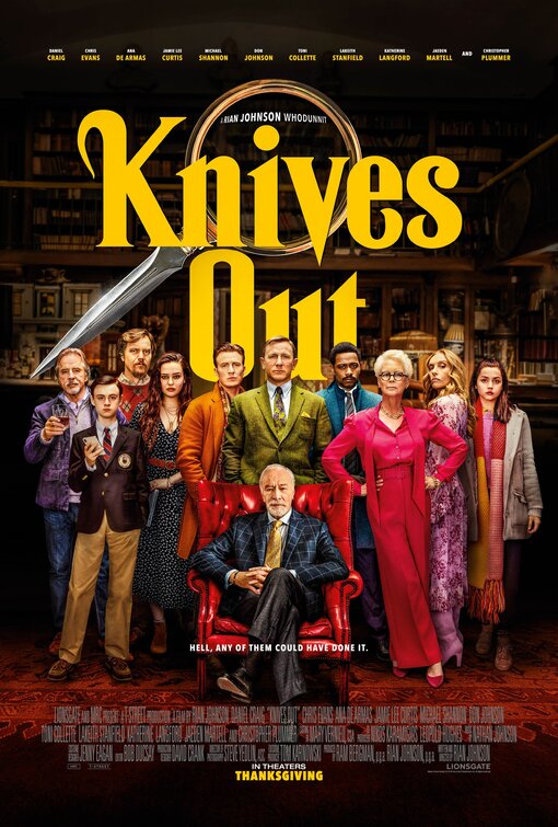 knives out movie review poster