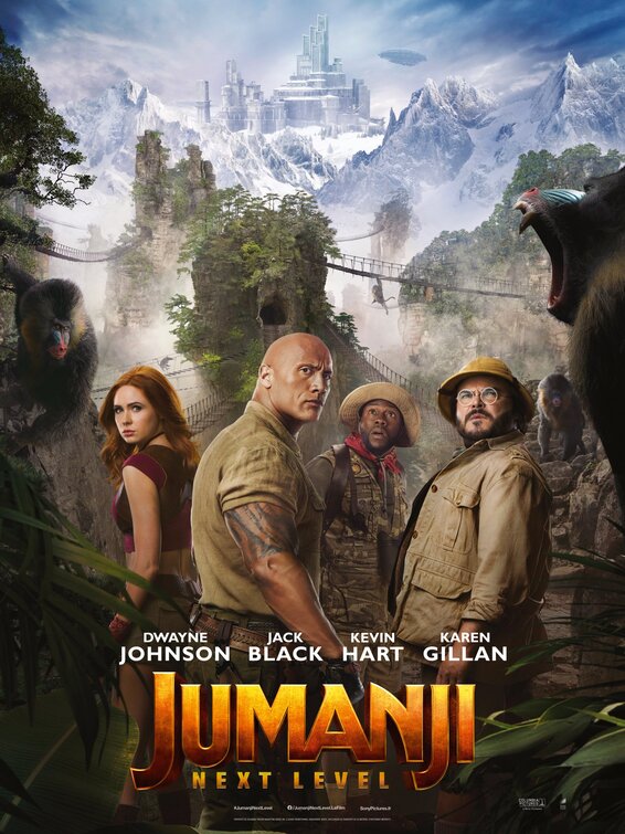 jumanji the next level movie review poster